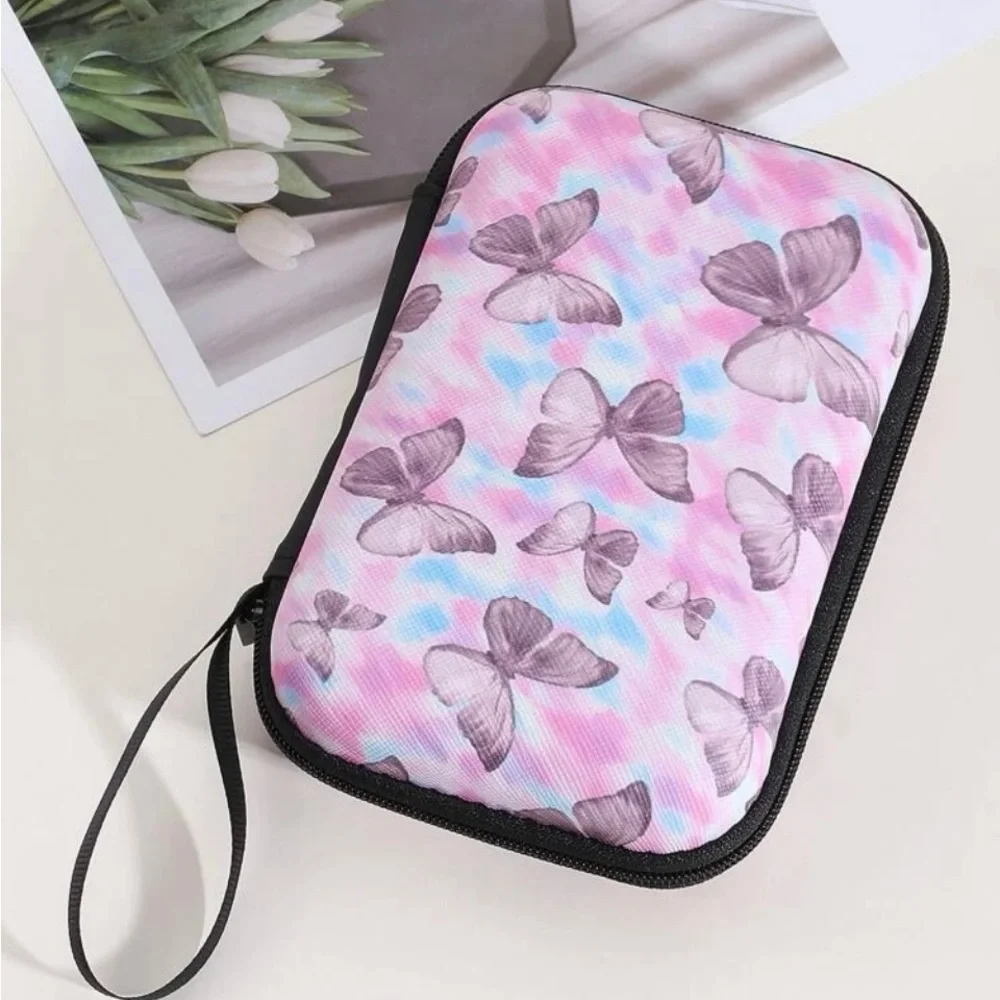 6pcs Butterfly Pattern Data Cable Protector & Charger Head Cover & Storage Bag S